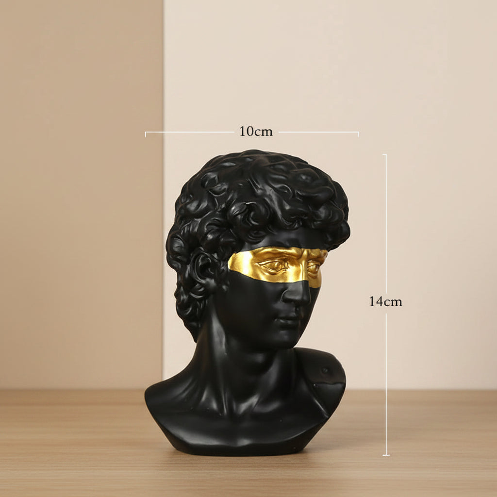 David Head Resin Bust Sculpture