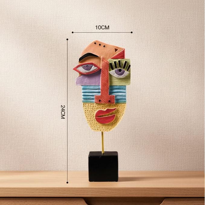 Abstract Facial Art Sculpture
