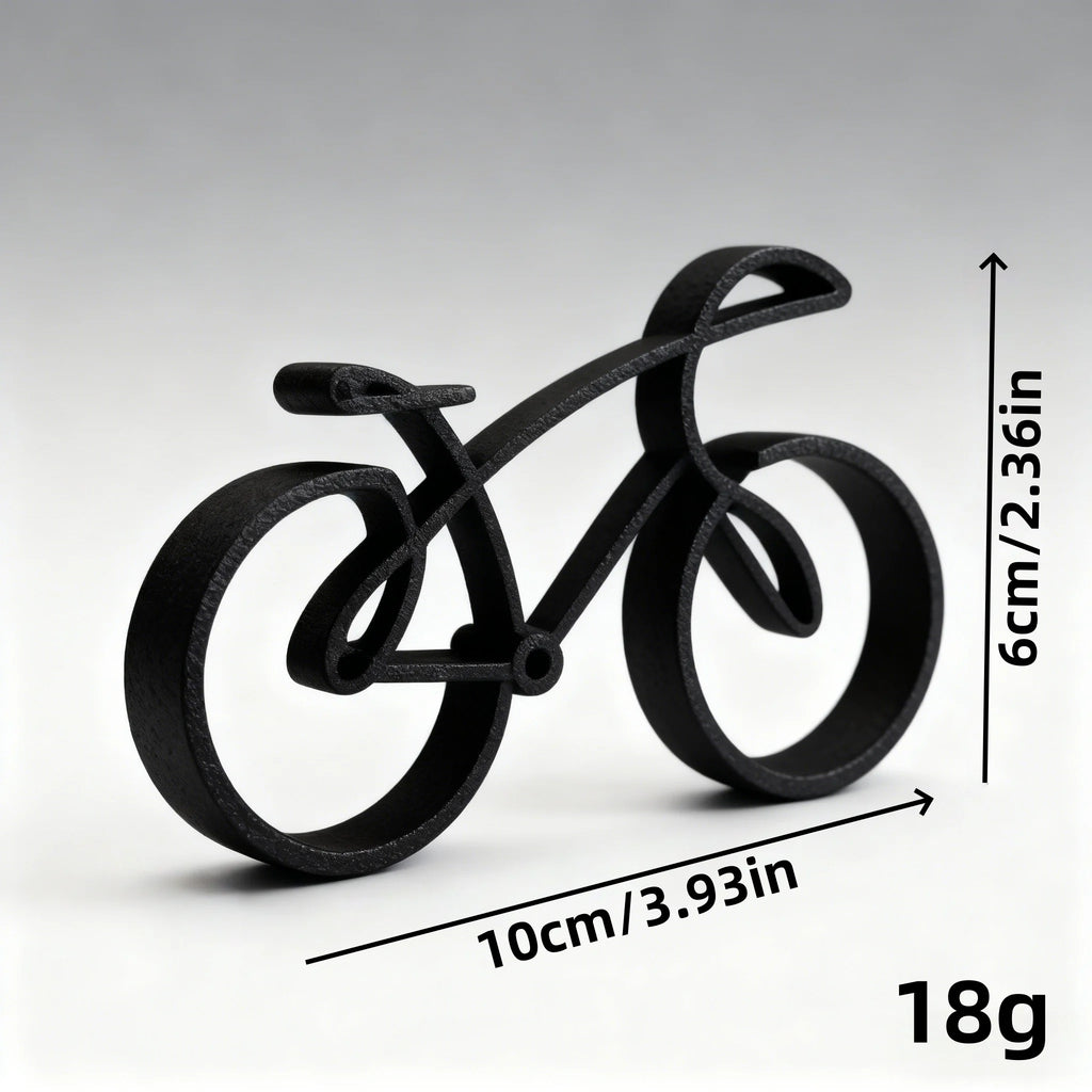 Minimalistische Fahrradskulptur