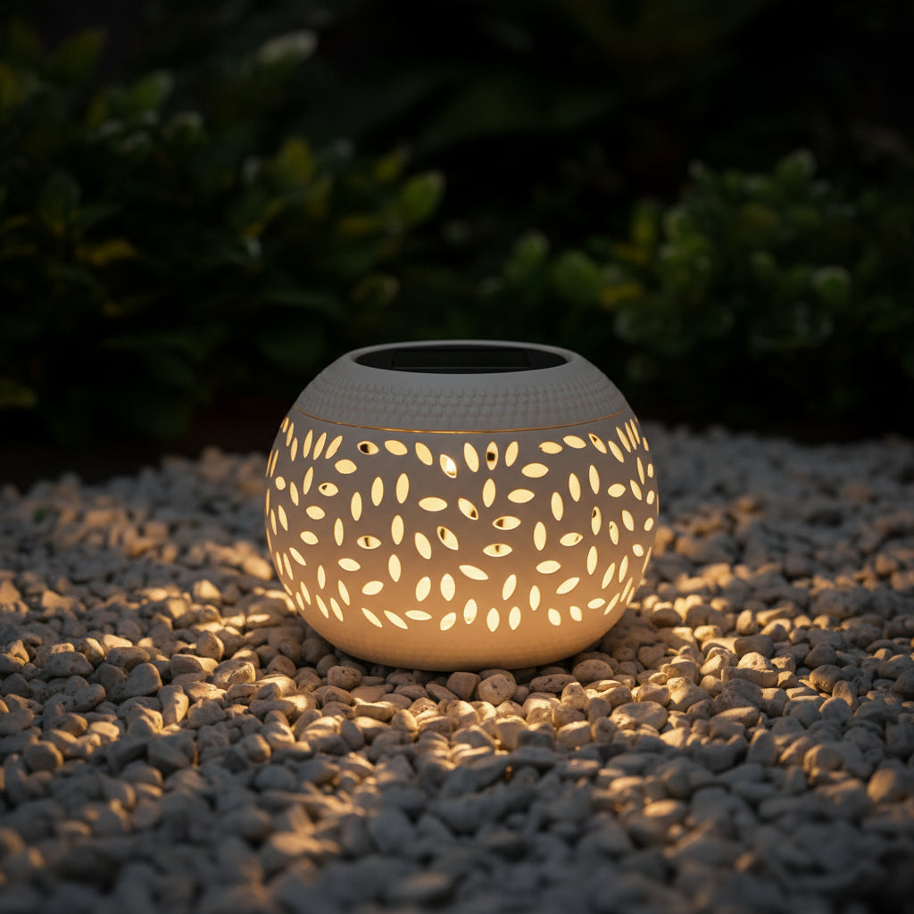 Solar Hollow Iron Outdoor Lantern