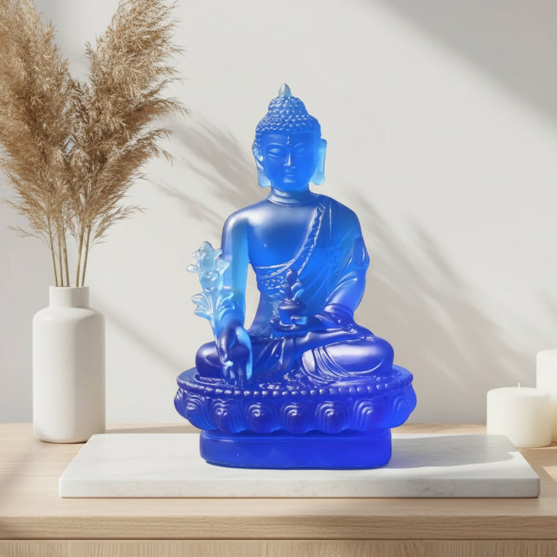 Medicine Buddha Statue — Resin Sculpture