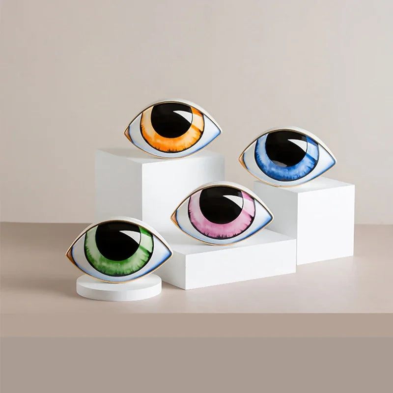 Evil Eye Ceramic Sculpture