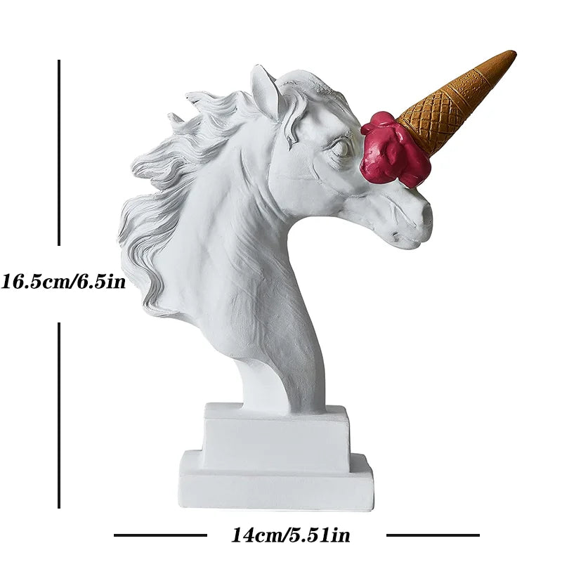 Abstract Horse Head Sculpture