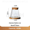 Hydroponic Glass Vase Transparent Flower Pot Plant Home Decor With Base Tray