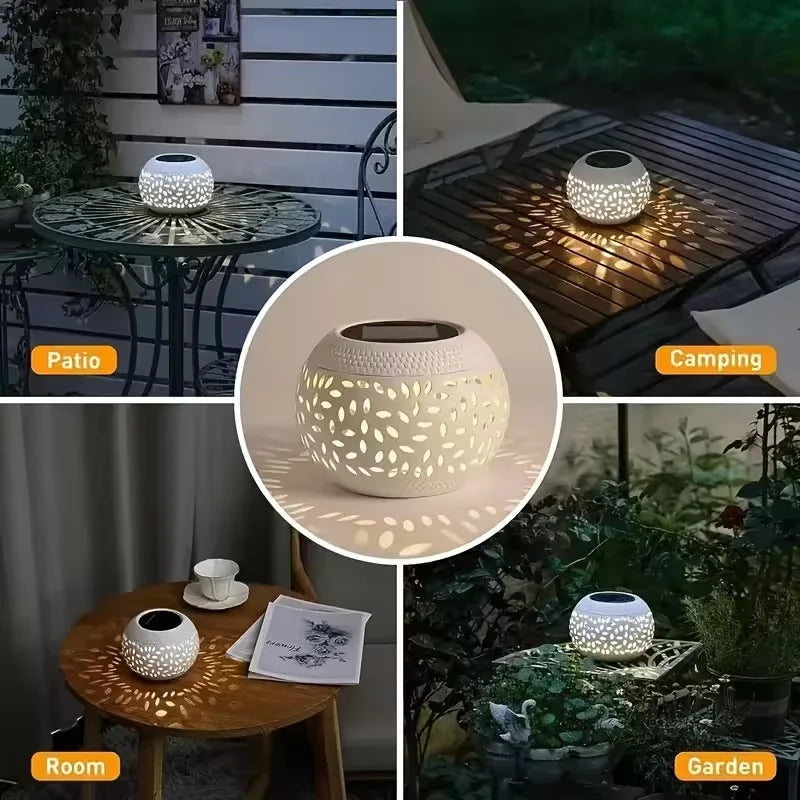 Solar Hollow Iron Outdoor Lantern
