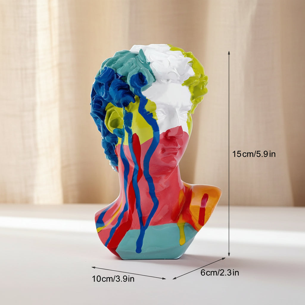David Head Resin Bust Sculpture