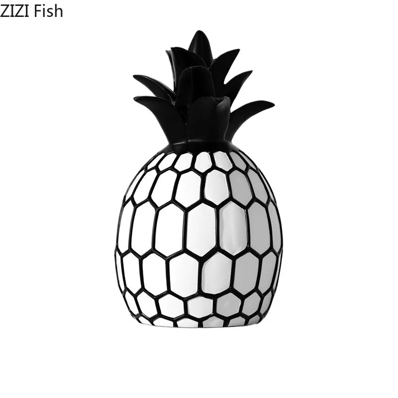 Apple & Pineapple Resin Sculpture