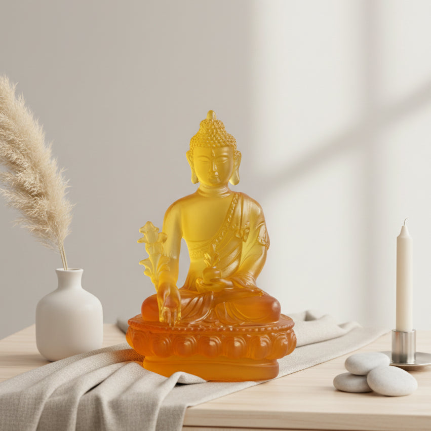 Medicine Buddha Statue — Resin Sculpture