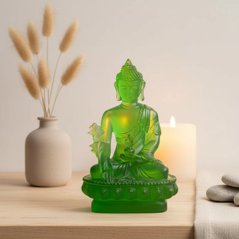 Medicine Buddha Statue — Resin Sculpture